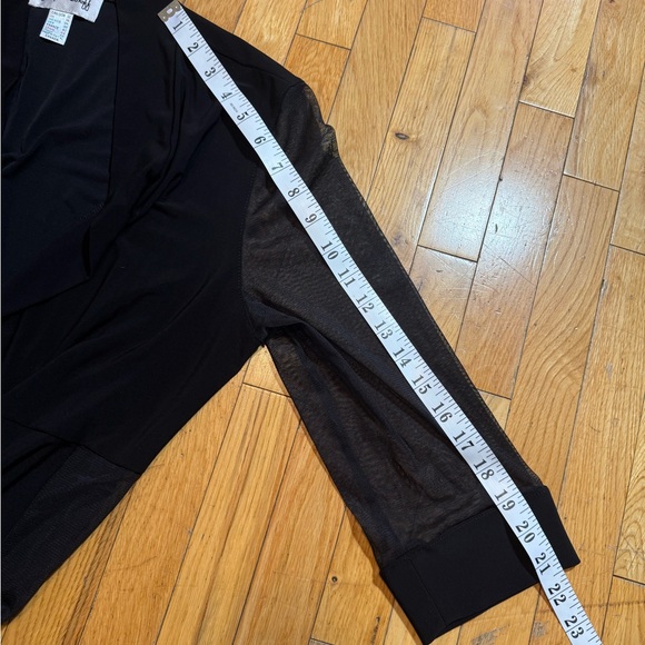 Joseph Ribkoff Black Open Front Cardigan #597 - Picture 5 of 6